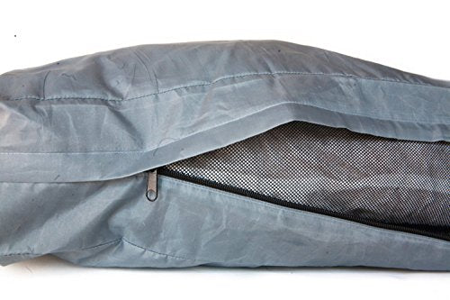 Molly Mutt Water-Resistant Dog Bed Liner, Nylon Bed Liner For Dogs, Easy To Clean, Gray, Huge, 36”x45”x4.75” - size: Huge, style: Old Version