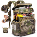 Laripwit Picnic Backpack Cooler - 54 Cans Large Soft Camo Lunch Backpack Bag Insulated Leakproof with Double Deck Compartment - color: Camo