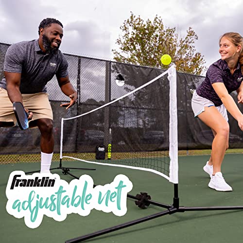 Franklin Sports Portable, Adjustable Height 10ft Wide Net - for Badminton -Kids Volleyball -Pickleball - Tennis