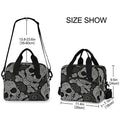 Skull Insulated Lunch Bag Reusable Lunch Tote Bag Cooler Bag for Women Men Adult Lunch Box with Adjustable Shoulder Strap Leakproof Lunch Bag for Work School Picnic Camping - color: Skull