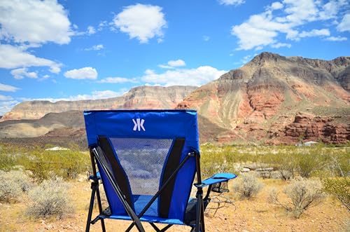 Kijaro Dual Lock Folding Camp Chairs - Versatile for Sports, Outdoors & Lawns - Locks Positions - Maldives Blue - color: Maldives Blue