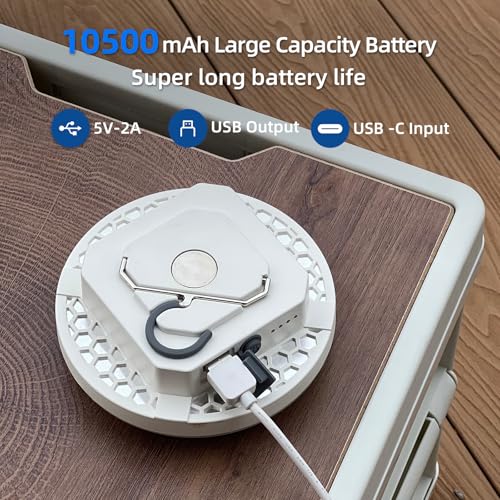 Rechargeable Camping Tent Light 10500mAh 30W 4000Lumen Battery Operated LED Lights IPX5 Waterproof Portable Lamp for Power Outages Outdoor Emergency Home Use - size: 30W