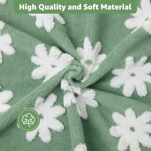 LOOBANI Extra Large Washable Puppy Pads: Non-Slip Pet Whelping Pad, Fast Absorbent Reusable Pee Pads for Dogs, Waterproof and Leakproof Dog Playpen Mat for Incontinence, Floor (72"x72",1 Pack) - color: Green Daisy, size: 72"x72"(Pack of 1)