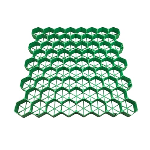 Plastic Ground Reinforcement Grid for Outdoor Grass and Gravel Stabilization Durable Turf Support Mat Garden Landscaping Solution HeavyDuty Ground Grid System - size: 4cm-4 pieces