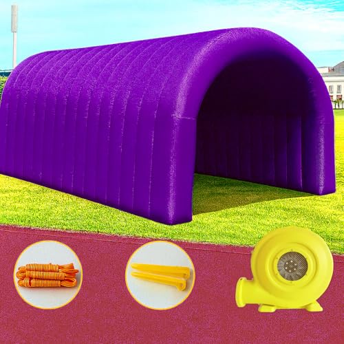 23x10x10FT Quick Setup Inflatable Tunnel Arch - for Sports Games, Trade Shows & Promotions (Blower Included) - color: Purple, size: 24FT
