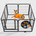 Dog Playpen Indoor 32 Inch 8 Panels Pet Pen with Door & Stakes Portable Exercise Puppy Playpens Metal Dogs Fence Outdoor for Yard RV Camping Training Trips Small Medium Dogs Foldable Expandable - size: 32 Inch