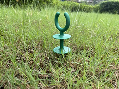 10 Pcs Green Garden Hose Guide holiday lights Holder High High Toughness plastic Nails Tools For Irrigation And Sprinkler Protect Your Plants