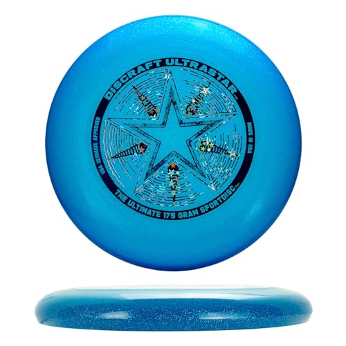 Discraft Ultrastar Ultimate Discs 1 & 2 Packs, Standard Size, for Competitive & Casual Play - color: Blue Sparkle