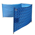 erda Tide-Dye Elite Beach Recycled Polyester Rip-Stop Extra Tall 42" Lightweight Windscreen, Privacy Screen, Wind Blocker, Free Matching Shoulder Bag (New Mahogany Wood Poles)