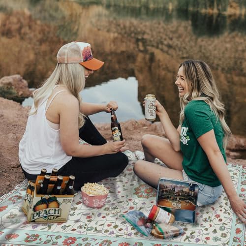 Picnic Blankets Waterproof Large, 80"x 60" Outdoor Beach Blanket Sandproof Foldable Lightweight Portable 3-Layer Camping Mat for Parks,Hiking,Travel,Music Festival,Concerts(Boho Mandala Lace) - color: Boho Floral Lace, size: 5' x 6'8" (Rectangular)