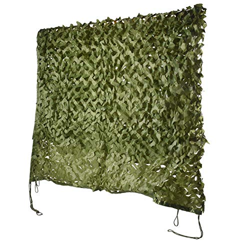 HYOUT Camo Netting Camouflage Net Bulk Roll for Hunting Blinds Ghillie Sunshade, Camping, Military Party Decoration - color: Green, size: 10x10ft(3M*3M)