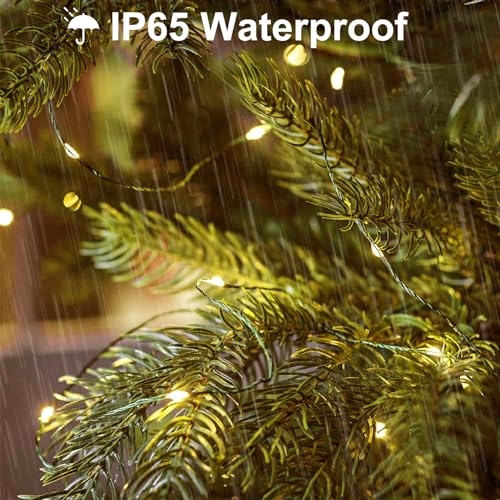 4 Pack Fairy Lights Battery Operated, 16.4 Ft 50 LED Starry Fairy Lights with Auto Timer Dark Green Copper Wire Twinkle Lights for Wedding Bedroom Christmas Decor (Warm White) - color: Warm White-Green Wire