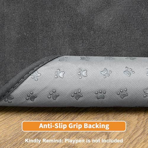 Dog Pee Pad Washable Extra Large, 72x72 Instant Absorb Training Pads, Non-Slip Pet Playpen Mat Waterproof Reusable Floor Mat for Puppy, Senior Dog Whelping Incontinence Housebreaking - size: 72"x72"