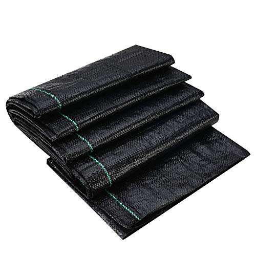 UWIOFF Weed Barrier Landscape Fabric, 4ft x 20ft Durable & Heavy-Duty Garden Landscaping Fabric, Premium UV Resistant Weed Block Gardening Mat, Weed Control Ground Cover for Outdoor Gardens - size: 4ft X 20ft