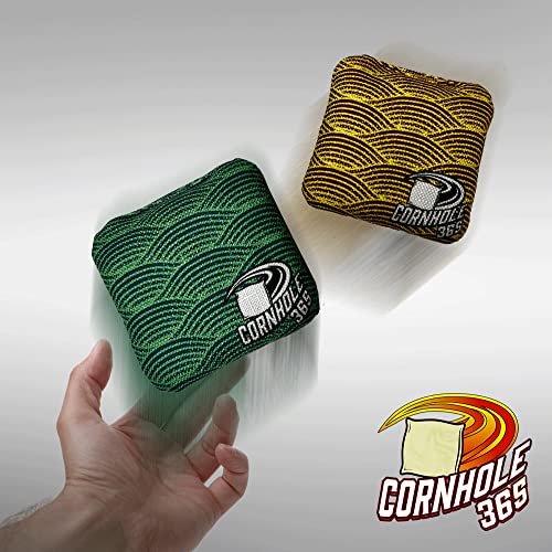 Cornhole365 Themed Cornhole Bag - All-Weather, Heavy-Duty & Durable Polyester Fabric, Resin Filling, Double-Stitched Duck Cloth - Professional Cornhole Bean Bags for Indoor & Outdoor Use - Set of 8 - color: Geometric