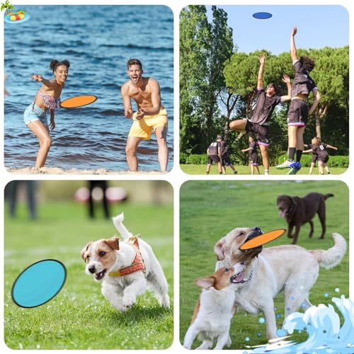 140 PCS Foldable Flying Disc Fans with Bags, 9.8'' DIY Handheld Black Egde Fabric Folding Fan for Outdoor Game Activities Birthday Party Favors Gifts, 14 Colors - color: 14 Colors, size: 140PCS
