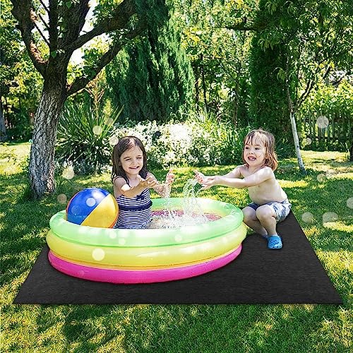 VERIMP Hot Tub Mat, Swimming Pool Mat, Square Pool Liner Pad for Above Ground Swimming Pools, Anti-Slip Water Absorb Felt Mat for Outdoor Or Indoor 4 Meters/13.12ft