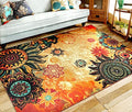 Contemporary Boho Retro Style Abstract Living Room Floor Carpets Non-Skid Indoor/Outdoor Large Area Rugs,39"x59" Lotus - size: 39x59 inches