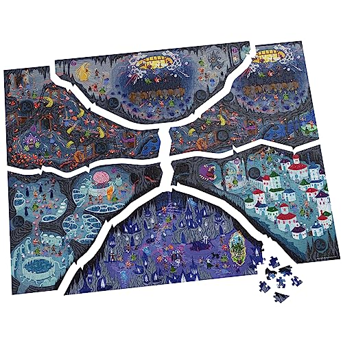 Dungeons & Dragons, Build and Explore Adventure Puzzle, DND Adult Puzzles, Dungeons and Dragons 1000 Piece Puzzles for Adults and Kids Ages 12+ - color: Build and Explore 1000pc Puzzle
