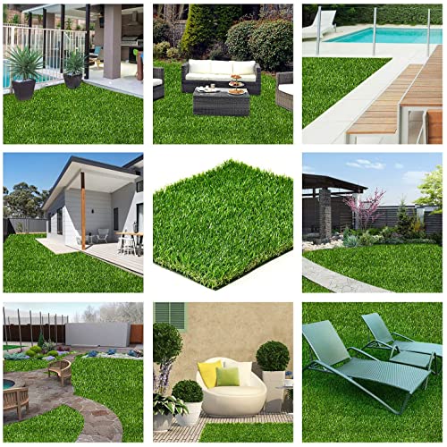 Artificial Garden Grass 5' x 8' (40 Square ft) Fake Grass, Dog Potty Grass, So ft Pet Turf Grass Mat, Non Toxic, Thick Lawn Puppy Potty Training, Dog Mat Pad - size: 5 Ft X 8 Ft