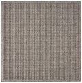 Hudson Exchange (35"x35", Medium Gray) Fashion Scraper Entry Square Floor Mat - color: Medium Gray
