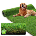 XLX TURF Realistic Artificial Grass Outdoor Rug - 3ft x 5ft, Pet Friendly Thick Fake Grass Mat for Dogs Patio Synthetic Lawn Landscape with Drainage Hole - size: 3' x 5' (Rectangular)