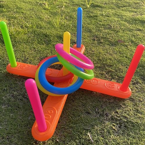 Ring toss Game for Kids Outdoor, Yard Toss Game for Kids & Family - Ring Toss Games, Indoor and Outdoor Sports Toys, Beach Toys, Swimming Pool Toy, Children's Birthday Gift.