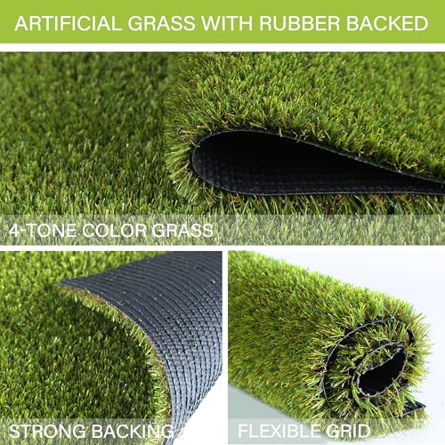 SUNTURF Dog Grass Pads 4 x 13 FT, 0.8 Inch High Pile Artificial Grass Pads for Dogs Potty, Fake Grass Rug Indoor Outdoor Lawn Landscape for Garden Turf Mat for Dogs Training - size: 4x13 FT