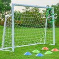 Soccer Goal 12×6, 8×6 and 6×4 FT Soccer Goals for Backyard, 2"Diameter Steel Soccer Goal for Kids and Adults Large soccer goal Powder Coated Galvanized Steel Post With Soccer Target Net for Training - style: 6'W×4'H