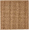 Hudson Exchange (35"x35", Camel) Waterhog Fashion Scraper Entry Square Floor Mat - color: Camel