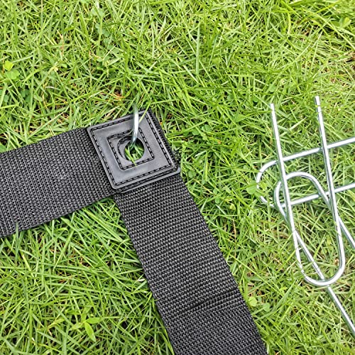 OMSORG 2-in-1 Beach Volleyball Lines, Heavy Duty Volleyball Boundary Lines with Reinforced Corners, Fit for Sand Backyard Grass 2 inch, Official Court Size 26.3' X 52.6'