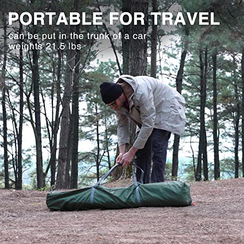 EVER ADVANCED Pop up Screen House Tent for Camping 11.5 x 9.8 ft, Instant Screened Gazebo Canopy with Netting, Portable Shelter Enclosure for Outdoor, Backyard - color: Army Green