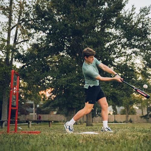 SweetSpot Backyard Homerun Kit | Complete Backyard Baseball Set | Includes Strikezone, Plastic Big Barrel Bat, Plastic Balls, and Field Markers