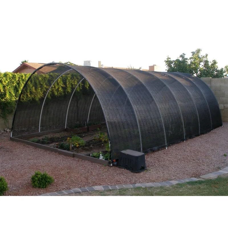 VICLLAX 90% Black Garden Shade Fabric Sun Shade Greenhouse Netting Outdoor Mesh Shade Cloth with Grommets for for Greenhouse, Lawn, and Outdoor Use, 4×8 FT - color: 90% Shading Black, size: 0 4' X 0 8'