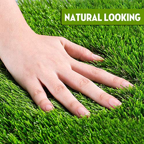 Dog Litter Box, Artificial Grass for Dogs Potty with Tray, Fake Grass Patch for Dogs Indoor and Outdoor Use, Puppy Training Pad, Best for Medium and Small Dog, by GPCT