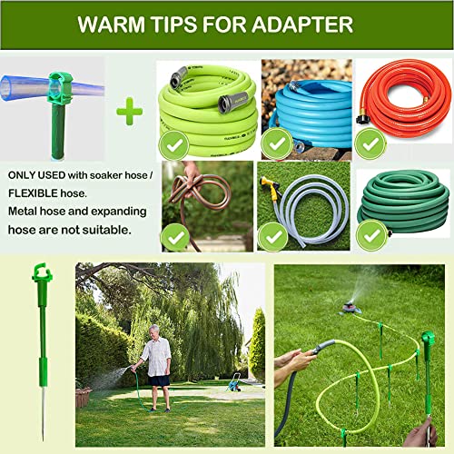 6PC 1'' Hose Guides for Garden Decorative，Water Hose Hoder to Keep Hose Off Grass，Outdoor Post Garden Hose Support Water Sprinkler Hose Stand Butler Gardening Supplies for Garden Lawn Yard (Set D) - style: Set D