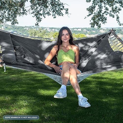 ANOW Portable Hammock Pad with Hammock Pillow, Replacement Hammock Pad, Grey - color: Grey