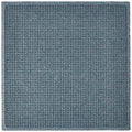 Hudson Exchange (35"x35", Bluestone) Fashion Scraper Entry Square Floor Mat - color: Bluestone
