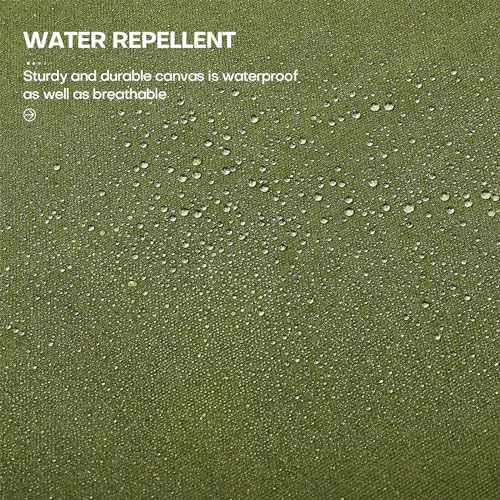 10 x 12ft Tarps Heavy Duty Thick Waterproof, Poly Canopy Army Green Tent Shelter Cover, 16 Oz Tarpaulin Shade, Rip and Tear Proof, UV Resistant Tarpaulin with Grommets and Reinforced Edges - color: Army Green, size: 10 x 12ft