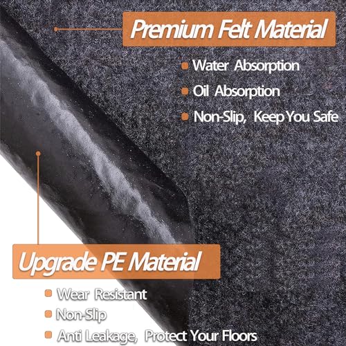 5.3 x 3.3 FT Outdoor Storage Shed Mat, Waterproof Storage Shed Flooring Mat, Anti-Slip Patio Furniture Floor Scratch Prevention Mat, Dustproof Outdoor Carport Mat…