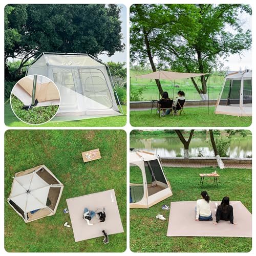 Eulant Waterproof Tent Footprint - 7.54ft X 8.53ft, Ideal for Camping, Hiking, Picnic & Backpacking - size: Four Corner