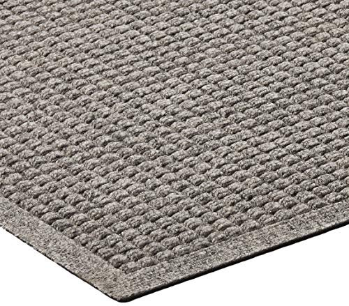 Hudson Exchange (35"x35", Medium Gray) Fashion Scraper Entry Square Floor Mat - color: Medium Gray