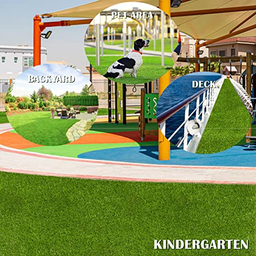 Artificial Garden Grass 5' x 8' (40 Square ft) Fake Grass, Dog Potty Grass, So ft Pet Turf Grass Mat, Non Toxic, Thick Lawn Puppy Potty Training, Dog Mat Pad - size: 5 Ft X 8 Ft