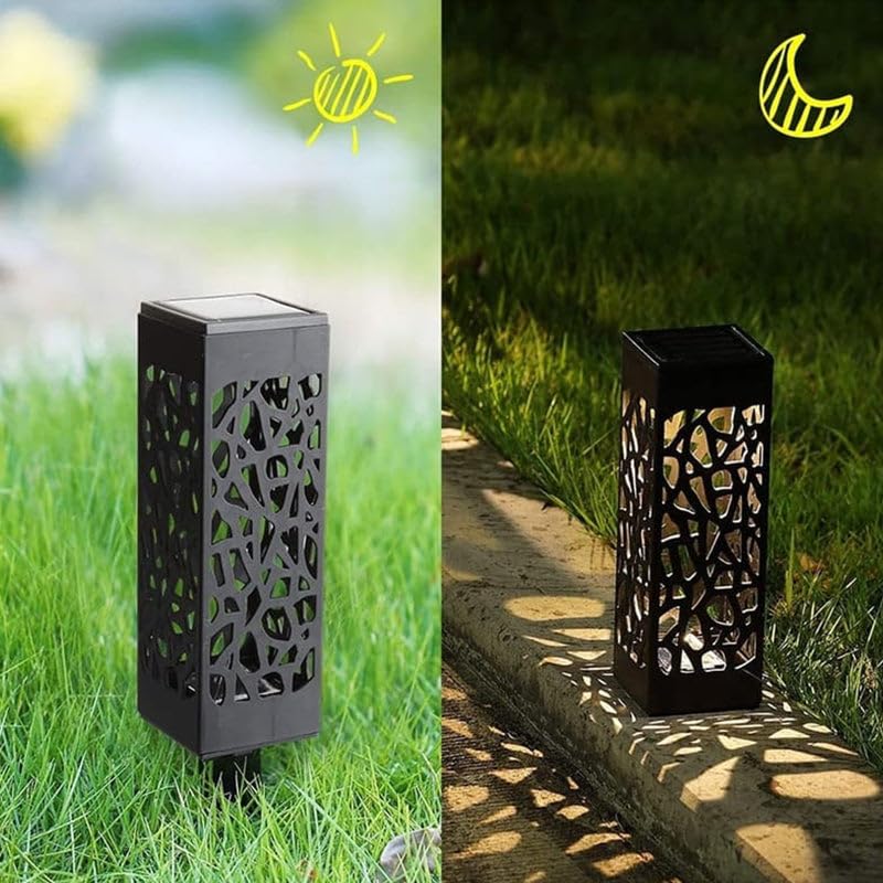 Outdoor Solar Ground Stake Light for Garden, Waterproof Solar Landscape Lighting for Pathway Garden Yard Path Walkway Driveway Lawn Patio Outside Decor, Warm White (4PCS) - color: 4PCS