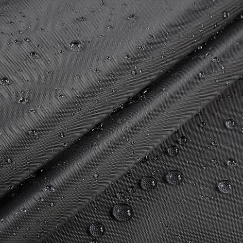 1Yard (60"×36") Marine Waterproof Fabric - Outdoor UV-Resistant Lightweight Durable Ripstop Material, UPF50+ Sun-Protection Blackout for Tarp Tent Camping Canopy, Black - color: Black, size: 1 Yard
