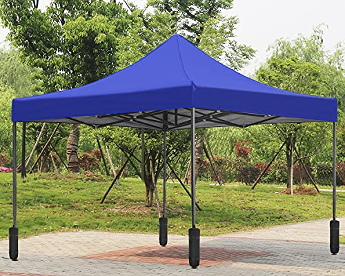 PayLessHere 10x10 Setup Pop Up Canopy Tent, Instant Portable Commercial Canopy Tent, Outdoor Gazeb for Home, Party and Outdoor Activities - color: Blue