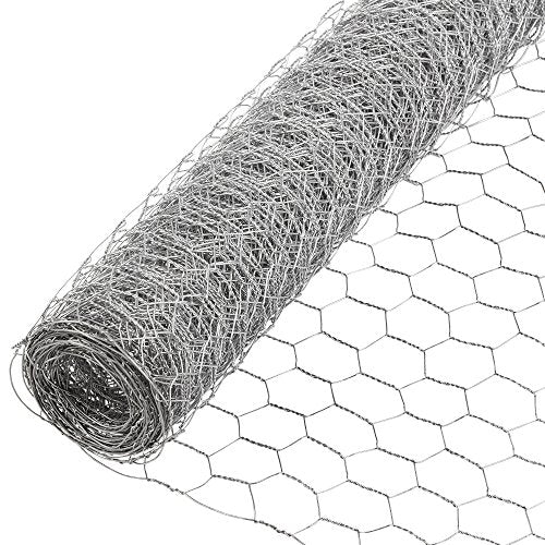 YARDGARD – 1 Inch Twisted Mesh Wire Fence – 72 Inches by 50 Feet – 20 Gauge Galvanized Steel – for Chicken Coops | Poultry Netting | Garden Protection | Rabbit Fencing - size: 72 Inches x 50 Feet