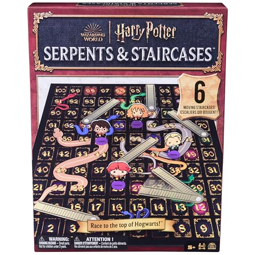 Spin Master Games, Wizarding World of Harry Potter Serpents & Staircases Classic Game, Harry Potter Game for Muggles, for Kids & Family, 1-4 Players, for Ages 5 & Up - color: Multicolor