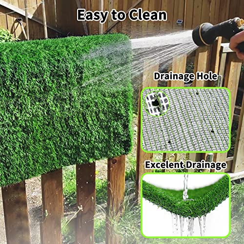 Grass Pad for Dogs 28 x 40 inches, Strong Absorbency Soft Artificial Turt for Pets Potty Training, Easy to Clean Fake Grass for Dog Indoor Outdoor Use (1 Pack) - size: 40.2x28.0 Inch