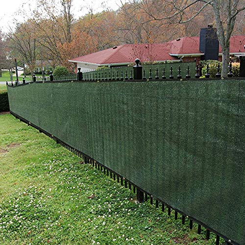 Sunnyglade 6 feet x 50 feet Privacy Screen Fence Heavy Duty Fencing Mesh Shade Net Cover for Wall Garden Yard Backyard (Green, 6 ft X 50 ft) - color: Green, size: 6 Ft X 50 Ft
